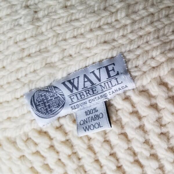 Hand Knit Wool Blanket - Image 2
