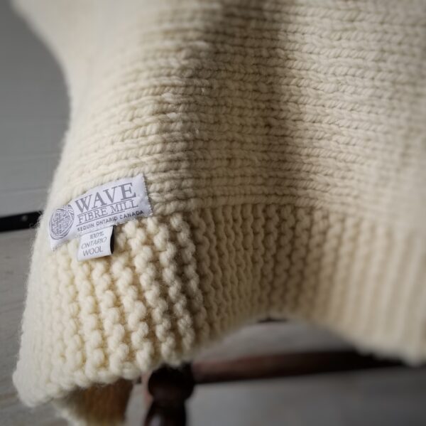 Hand Knit Wool Blanket