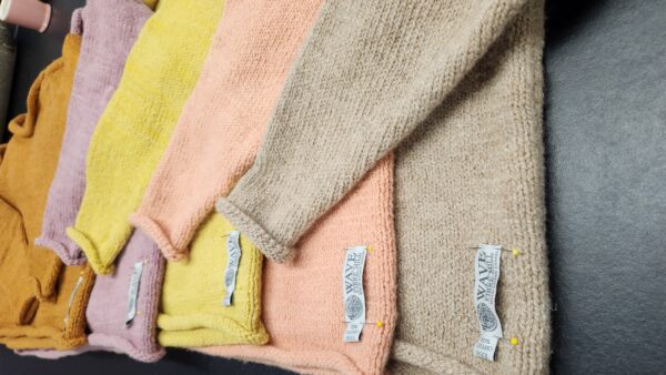 Wool Sweater Rolled Edge