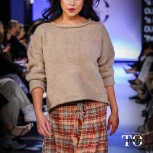 Rolled Edge Sweater - Mocha Moose